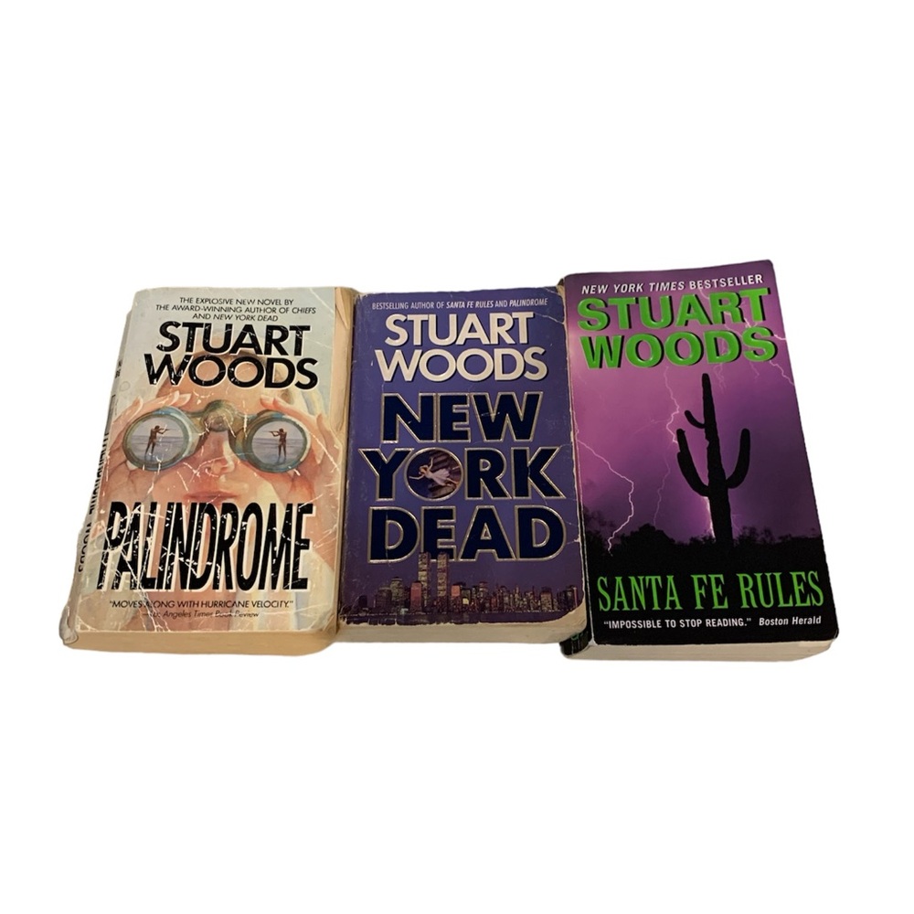 3 Stuart Woods Best Sellng Paperbacks
